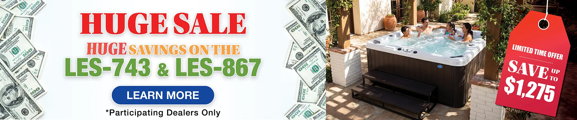 Calspas hot tub being used in a family setting - Sunnyvale