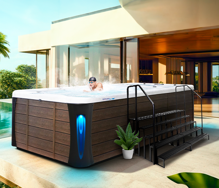 Calspas hot tub being used in a family setting - Sunnyvale